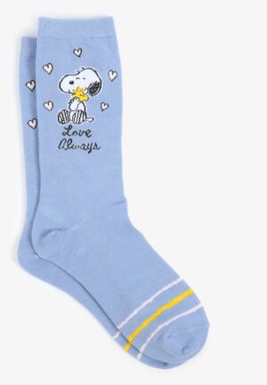 Snoopy And Woodstock Love Always Crew Socks