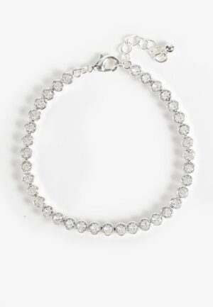 Sterling Silver Plated Tennis Bracelet
