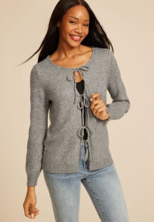 Bow Tie Front Cardigan
